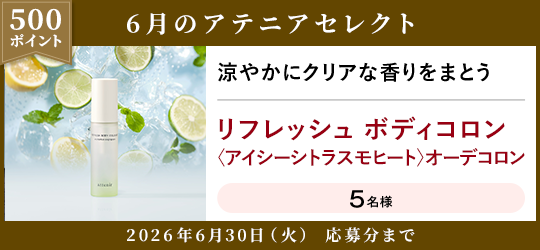 500ポイント 6月のアテニアセレクト 2026年6月30日(火) 応募分まで