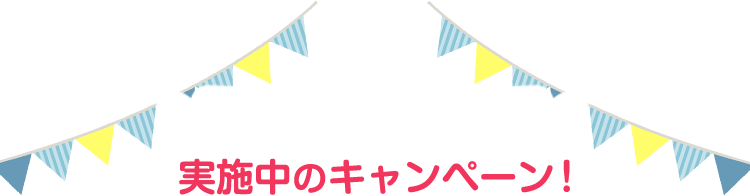 実施中のキャンペーン！
