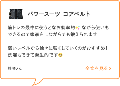 「パワースーツ コアベルト」は筋トレの最中に使うと効率的_pc